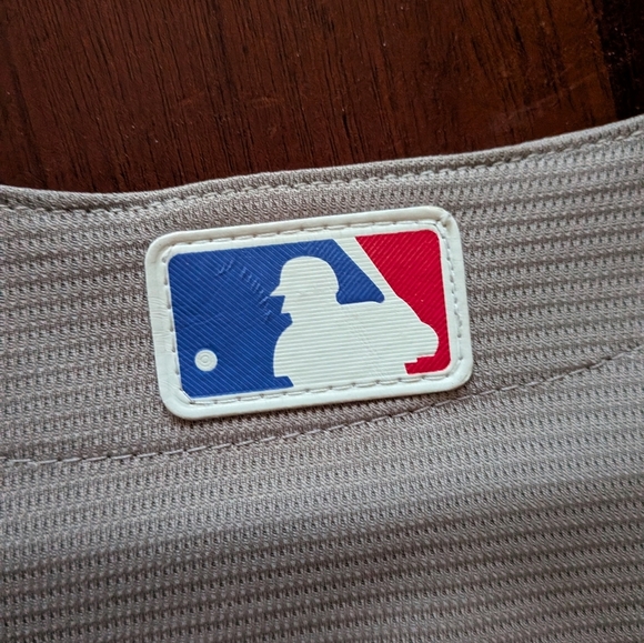 Majestic Gray Jersey with Blue Script - Picture 6 of 7